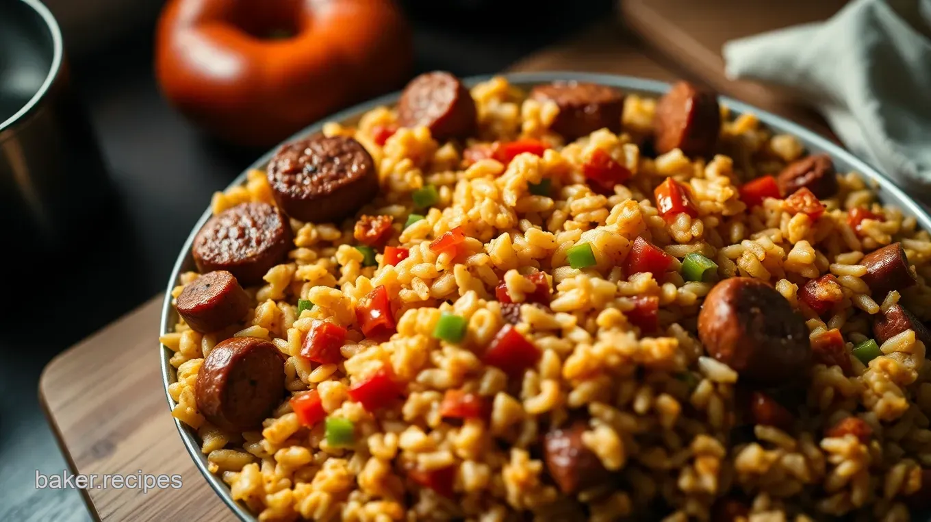 Hearty Southern Sausage and Rice Casserole Recipe for Family Gatherings Southern Sausage and Rice Casserole