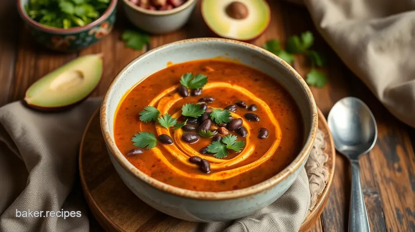 Spicy Vegetarian Tortilla Soup Delight