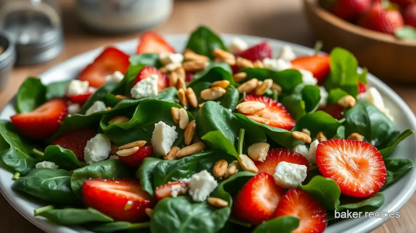 Easy Spinach and Strawberry Salad: A Fresh Delight for Spring Spinach and Strawberry Salad: A Delightful Spring Treat