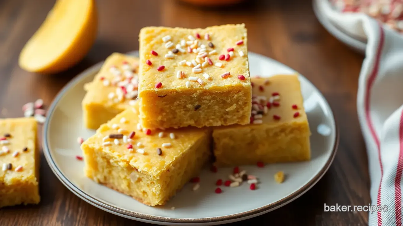 Sprinkled Cake Batter Blondies