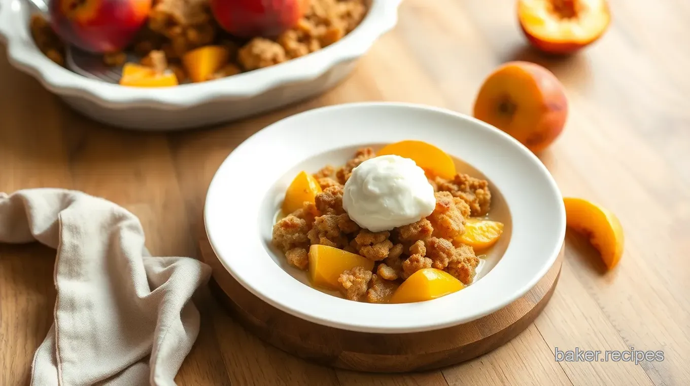 Delicious Summer Peach-Crisp