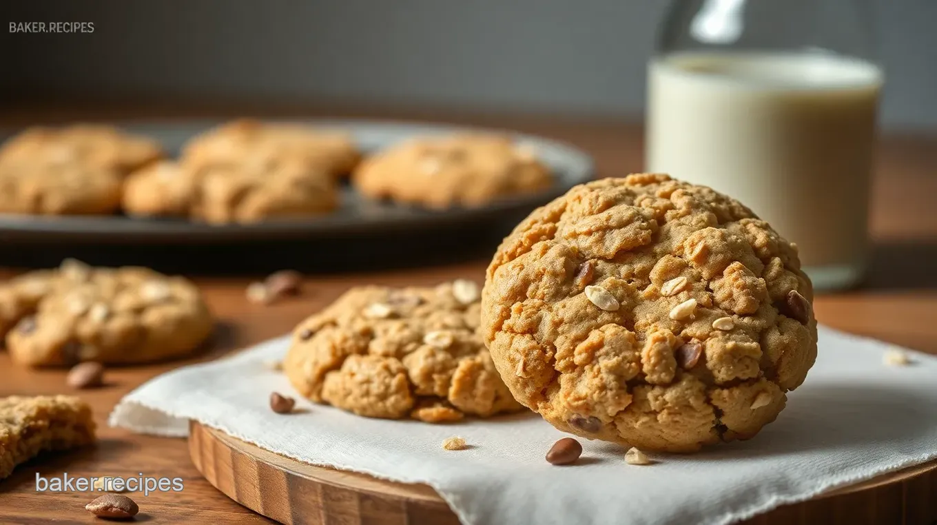 Thick and Chewy Oatmeal Raisinet Cookies