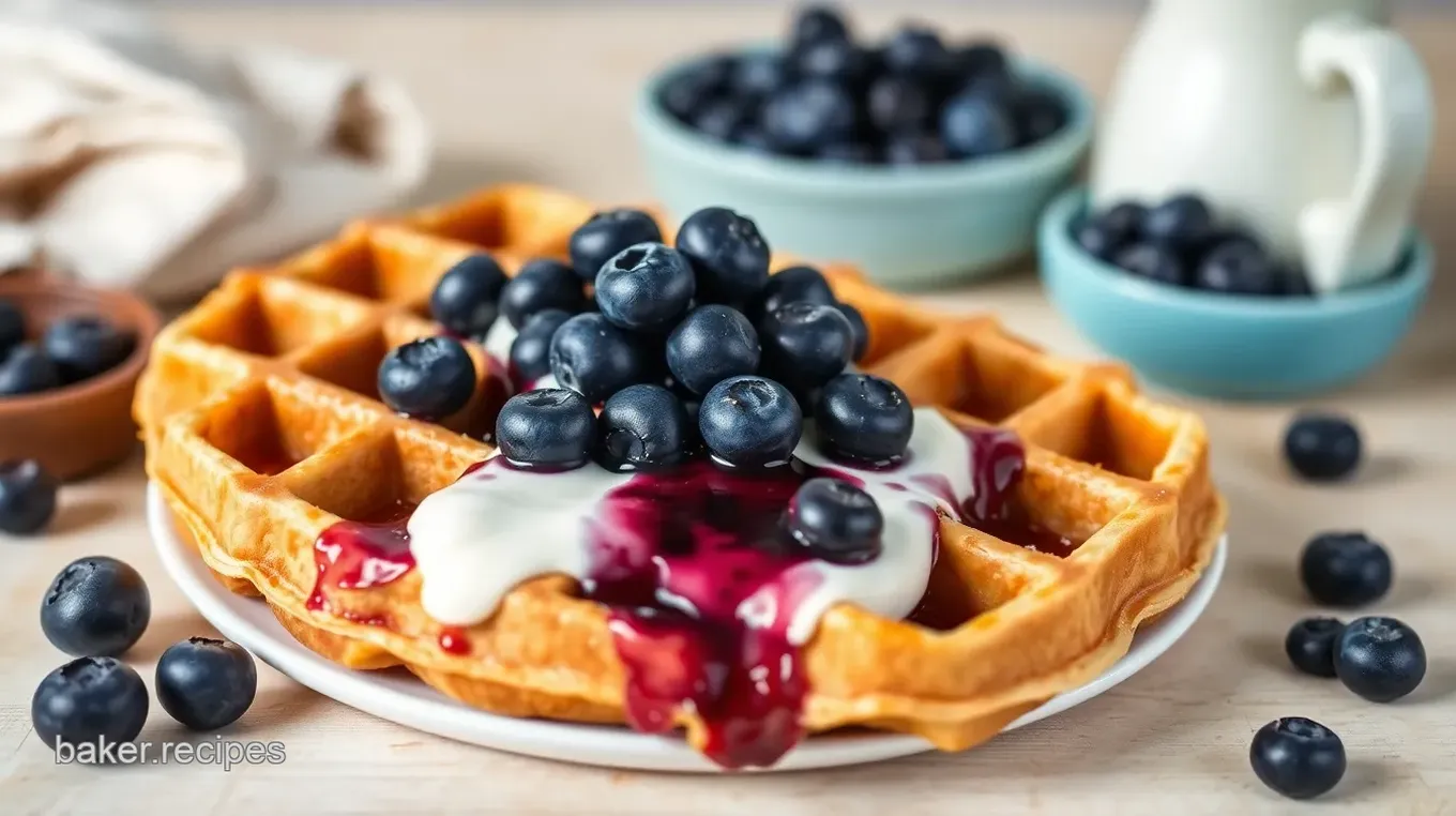 Waffle Blueberry Buttermilk Delight