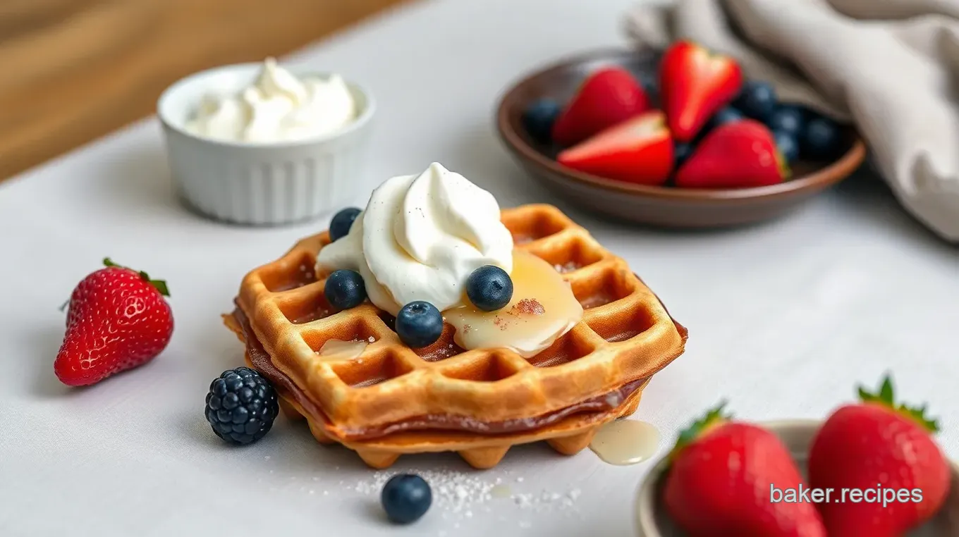 Belgian Waffles Without Milk