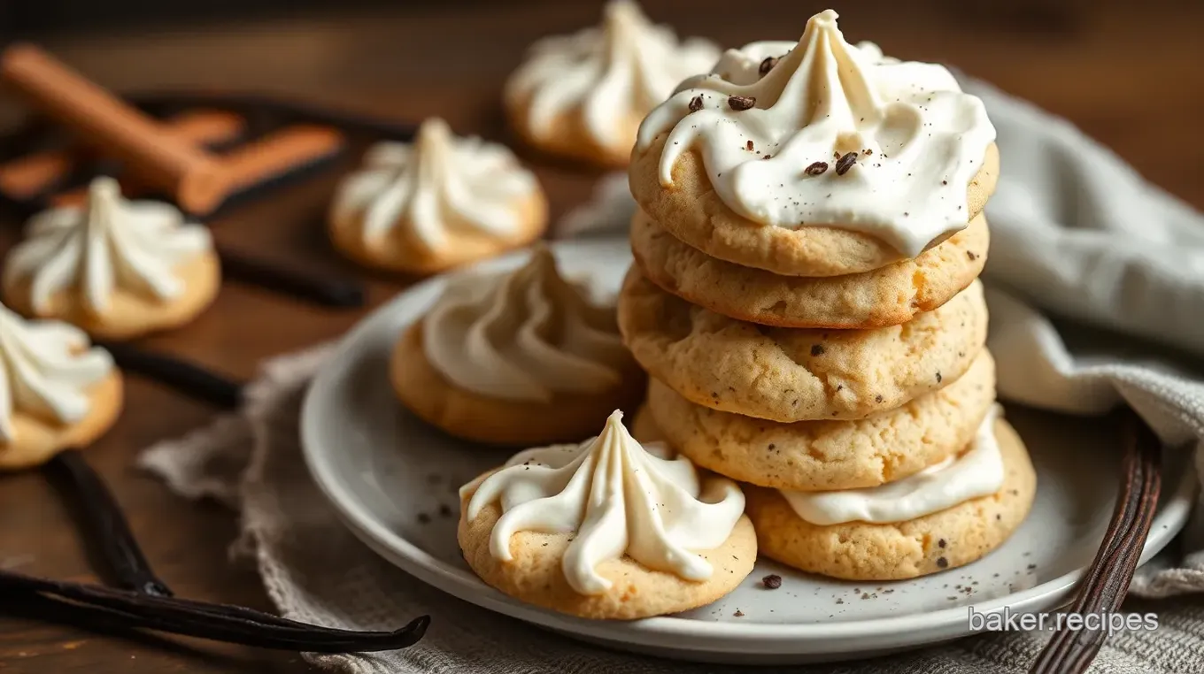 Whipped Vanilla Bean Cookies with Sprinkles