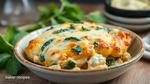 Bake Chicken with Cheese & Spinach Delight