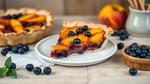 Baking Blueberry Peach Pie - Summer Delight