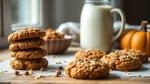 Bake Healthy Pumpkin Oatmeal Cookies