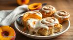 Bake Peach Cobbler Cinnamon Rolls Delight