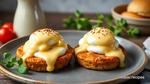 Poached Eggs Benedict with Creamy Sauce