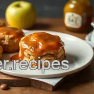 How to Bake Apple Scones with Rich Caramel Sauce: A Delicious Twist