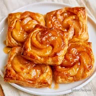 Apple Puff Pastry for 8 Servings: Golden