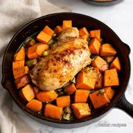 Harvest Chicken Skillet with Sweet Potatoes Autumn Bliss