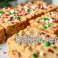 Bake Festive Cookie Bars with Christmas Sprinkles