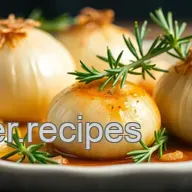 Bake Whole Onions with Rosemary Flavor