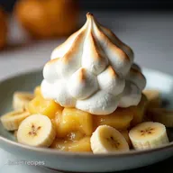 The Best Baked Banana Pudding with Meringue Recipe