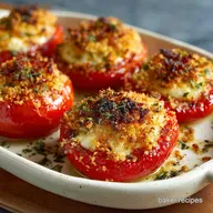 Day 146 Baked Stuffed Tomatoes: Golden