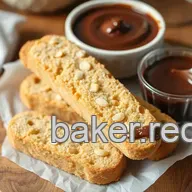 Baking Almond Biscotti with Chocolate Dip