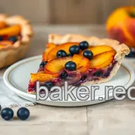 Baking Blueberry Peach Pie - Summer Delight