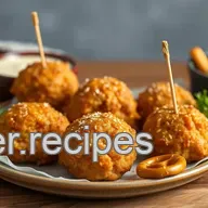 Baking Chicken Bites with Crunchy Pretzels