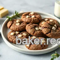 Baking Chocolate Cookies with White Chocolate
