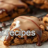 Baking Chocolate Scones with Decadent Glaze