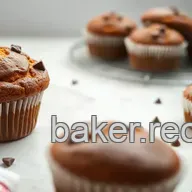 Baking Pumpkin Muffins with Chocolate Flavor