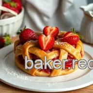 Baking Strawberry Lattice Delight