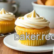 Baking Yellow Cupcakes with Creamy Frosting