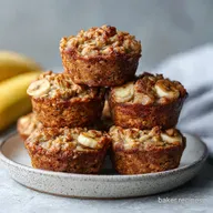 Banana Baked Oatmeal Cups in 30 Minutes for 12 Servings