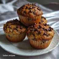 Banana Chocolate Chip Muffins: High-Domed