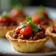Smoky BBQ Minced Beef Tomato Tartlets Recipe