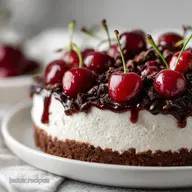 No Bake Black Forest Cheesecake Recipe for 12
