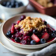 The Best Blueberry Rhubarb Crisp Recipe Easy Oat Topping