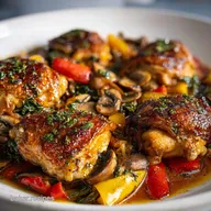 Braised Chicken Thighs in Oven - Crispy Baked Recipe