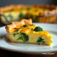 Broccoli Cheddar Quiche Squares Easy Potluck Dishes