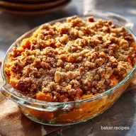Sweet potato casserole brown butter streusel Sweet Best Holiday Side Dish