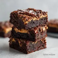 Chewy Peanut Butter Brownies Recipe: Fudgy Swirls