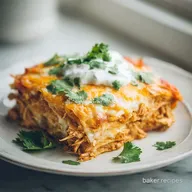 Chicken Enchilada Casserole for 8 Servings