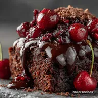 Easy Chocolate Cherry Dump Cake My Lazy Baking Secret