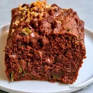 Chocolate Coconut Zucchini Bread: Baked