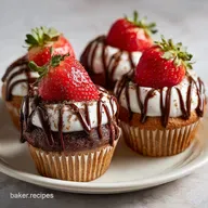 Chocolate Covered Strawberry Cupcakes: Moist and Tart 12 Servings