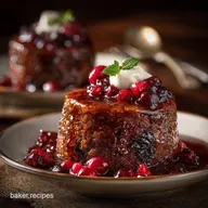 Christmas Desserts: Cranberry Clementine Sticky Toffee Pudding