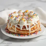 Cinnamon Roll Layer Cake: 3-Layer Sponge with Cream Cheese
