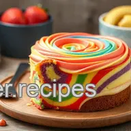 Delightful Bake Colorful Cake with Fun Tie-Dye Swirls: A Vibrant Celebration Treat