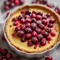 Cranberry Custard Pie: No-Stir Filling