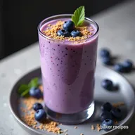 The Best Blueberry Protein Smoothie Recipe No Banana Option