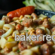 Creamy Cabbage & Sausage Skillet: Easy Cabbage Recipe!