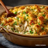 Turkey Casserole: Ultimate Creamy Leftover Bake with Cheesy Crumb