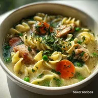 Creamy Chicken Noodle Soup Ready in 40 Min
